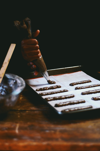 Chocolate Lady Fingers | A Brown Table