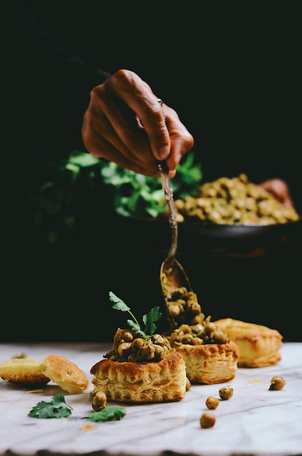 herbed lime chickpea vol au vent | A Brown Table