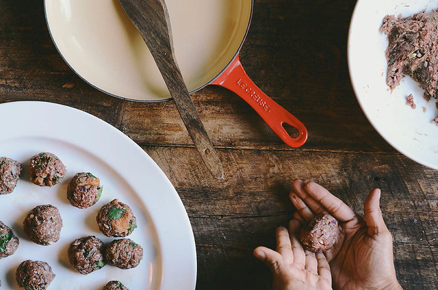 goan style meatball subs with blood orange aioli| A Brown Table