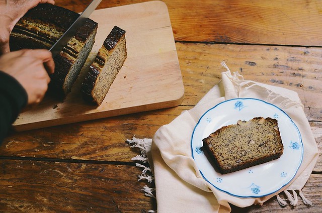 Banana Hazelnut Pound Cake | A Brown Table