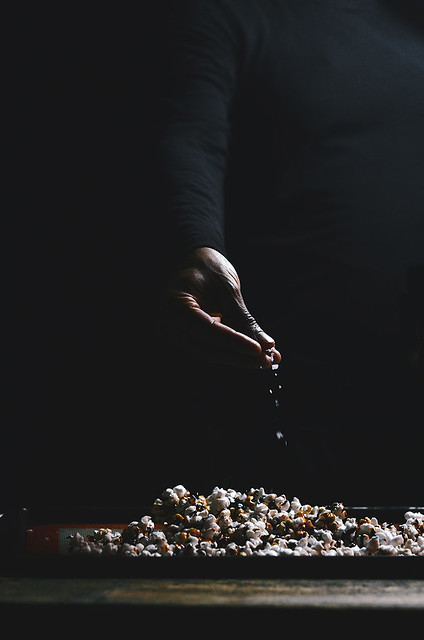 Popcorn Ice Cream with Salted Caramel PopCorn |  A Brown Table