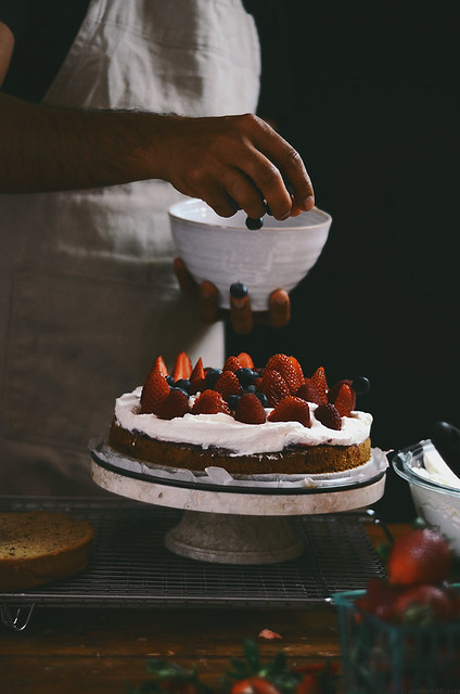 Chai and Rose Fresh Berry Cake | A Brown Table