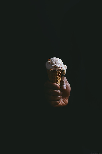 Orange Blossom Clove Ice Cream with Candied Blood Orange Freckles | A Brown Table