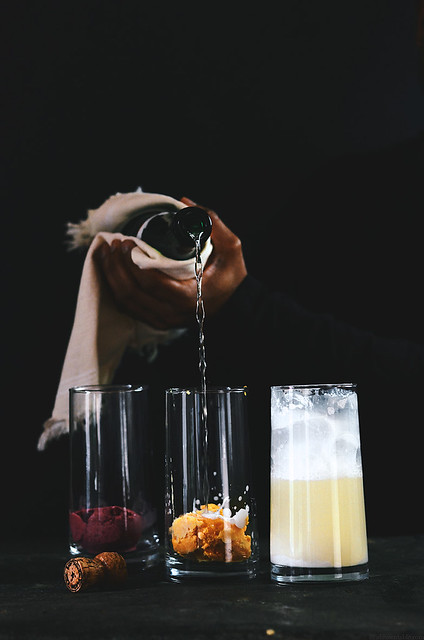 Ice Cream Champagne Floats | A Brown Table