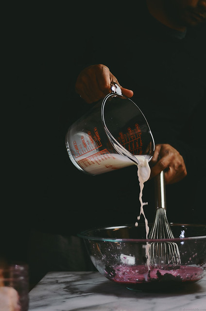 red beet, rose water, honey, goat cheese and goat milk ice cream| A Brown Table