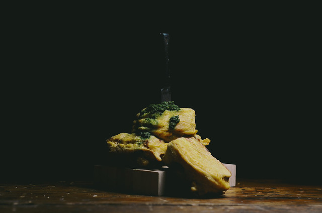 chickpea battered green chutney and mozzarella sandwiches | A Brown Table