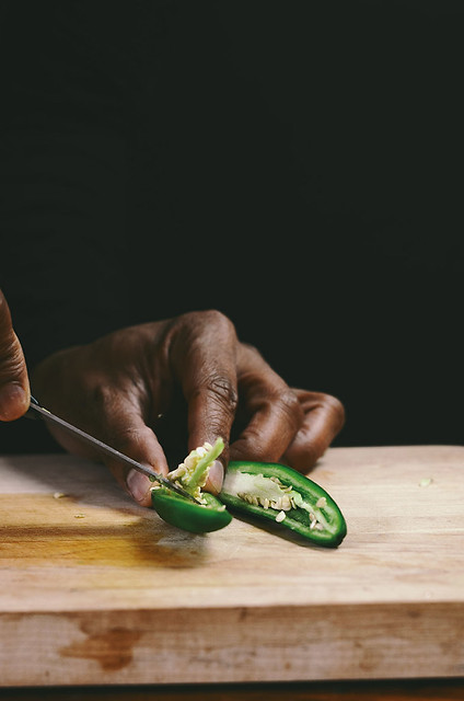 Coriander Roasted Fingerling Potato Salad with Avocado | A Brown Table