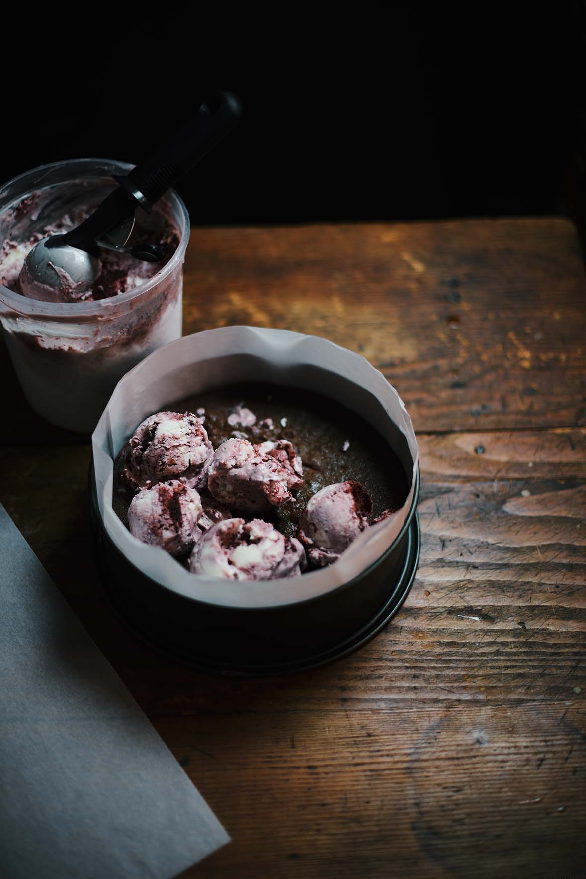 black forest ice cream cake | A Brown Table