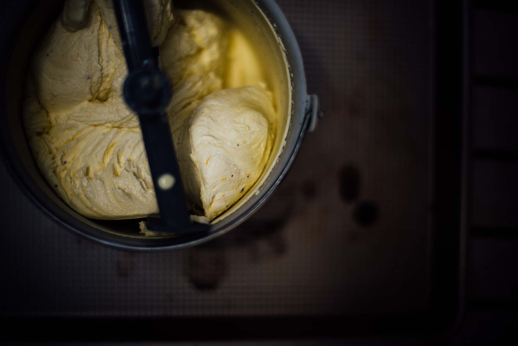 smoked meyer lemon ice cream with tellicherry black pepper | A Brown Table