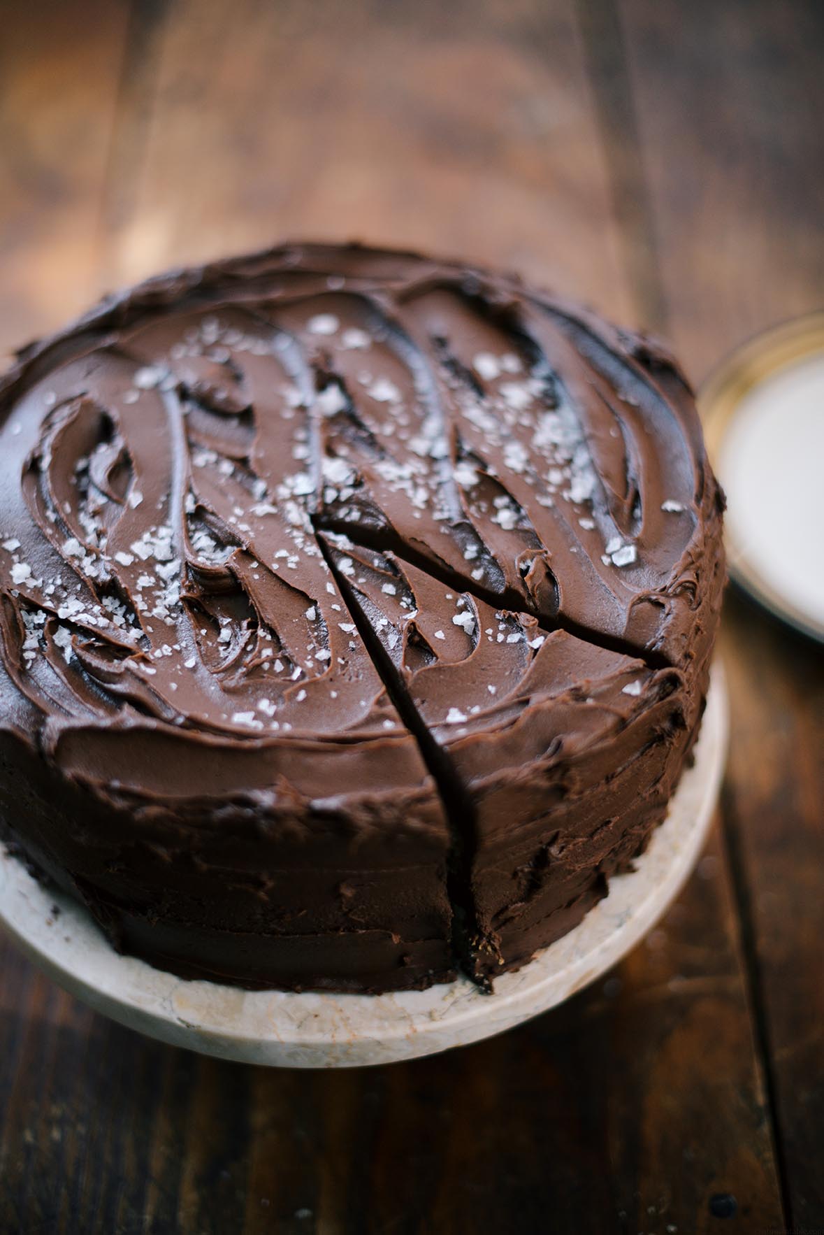 yellow buttercake with fudge frosting | A Brown Table