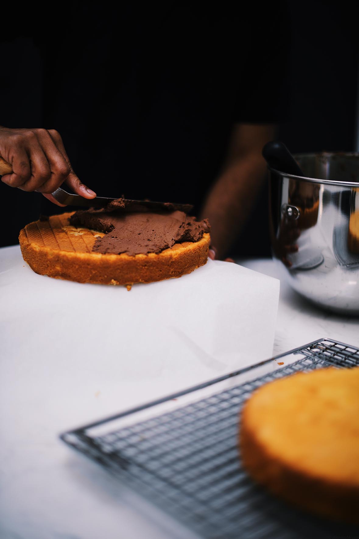yellow buttercake with fudge frosting | A Brown Table