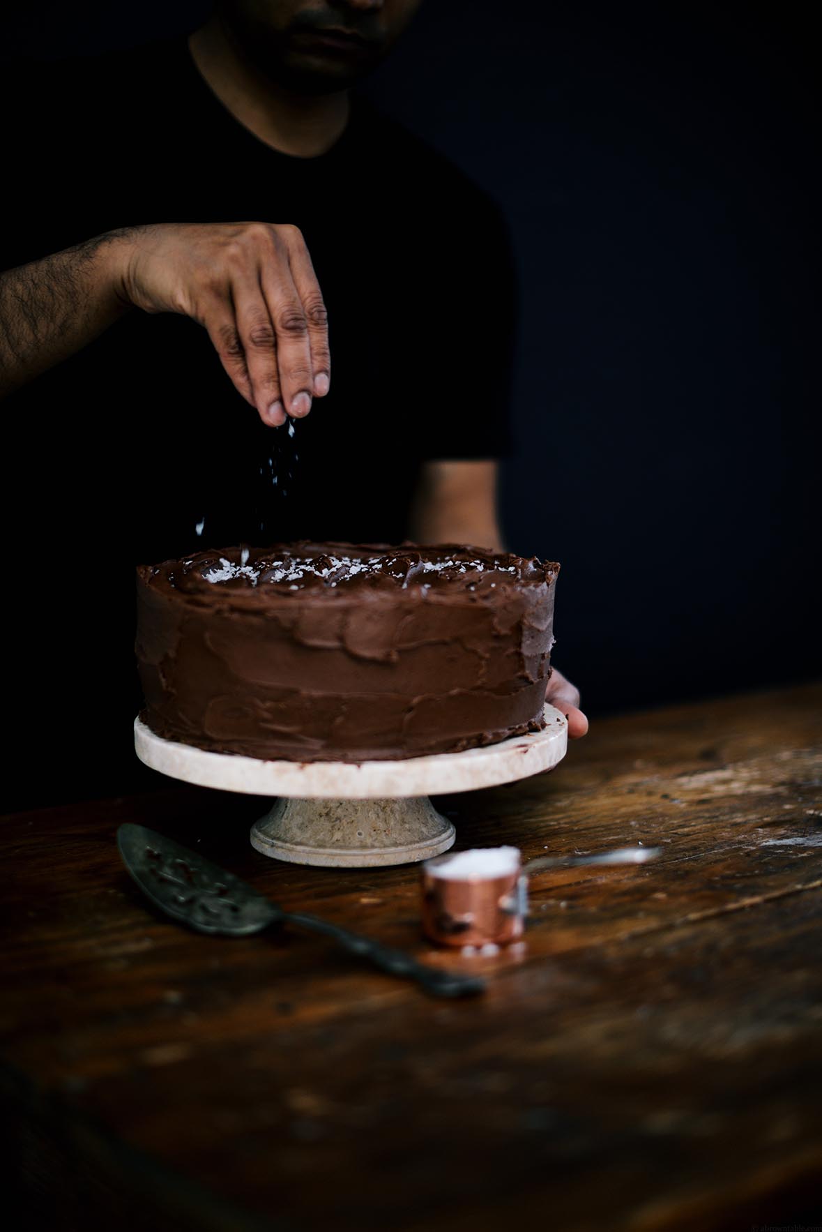 yellow buttercake with fudge frosting | A Brown Table