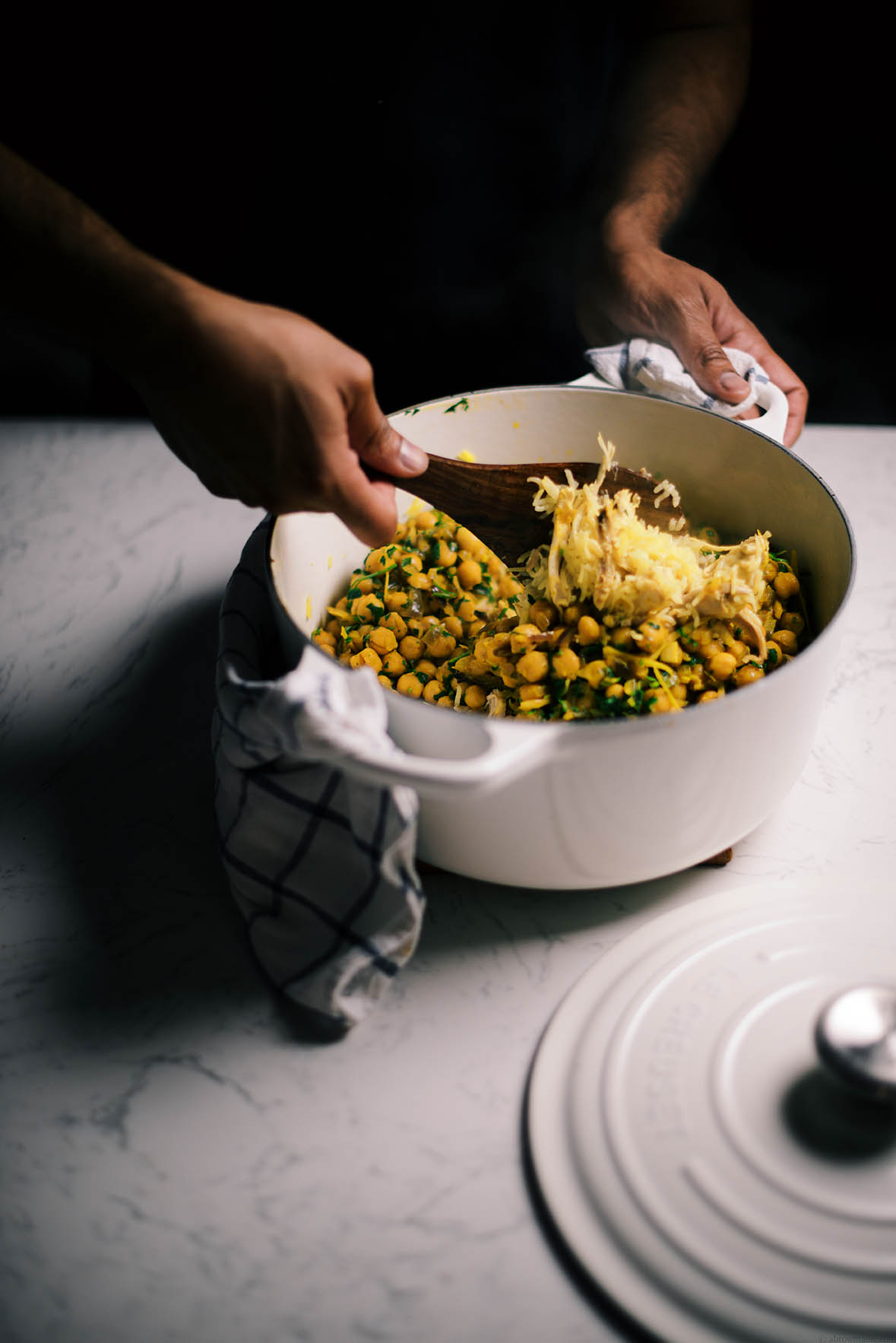 spiced chickpeas and chicken pilaf | A Brown Table