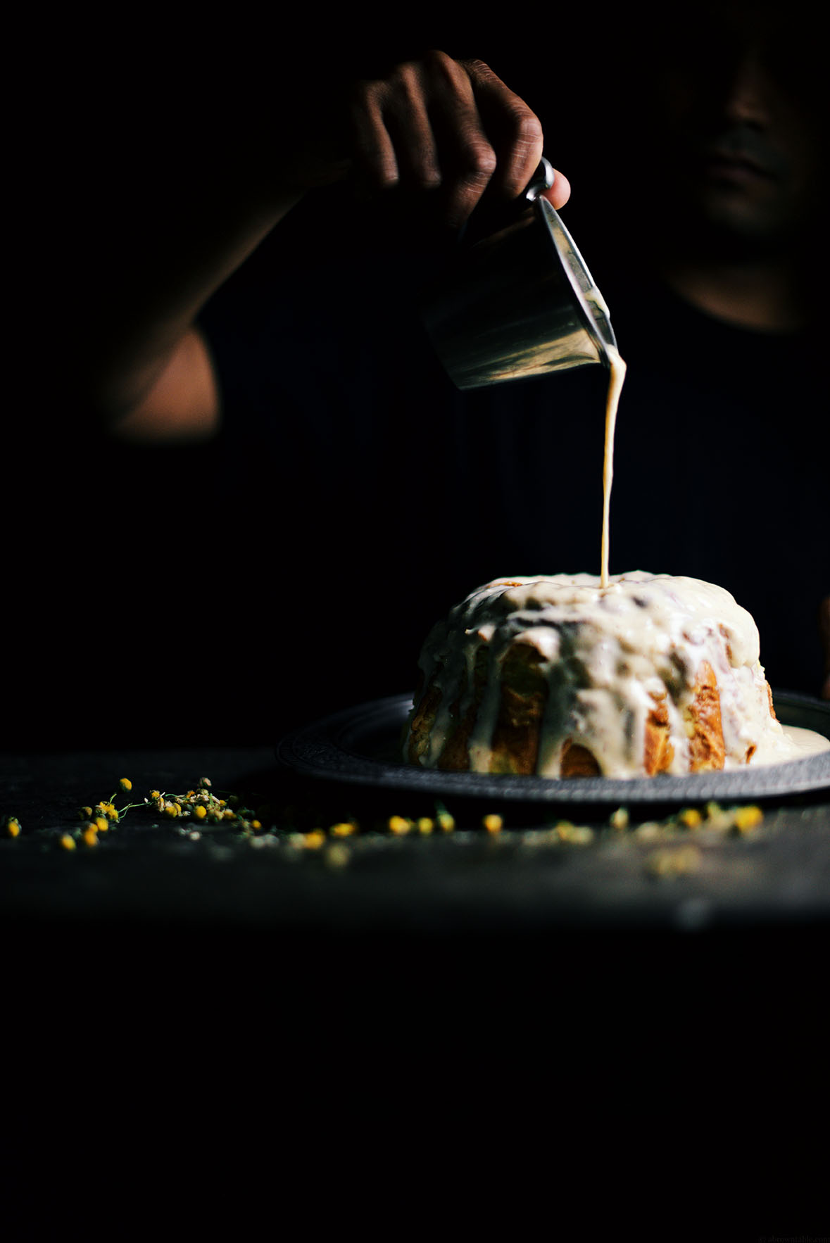 chamomile and long black pepper steamed bread pudding | A Brown Table