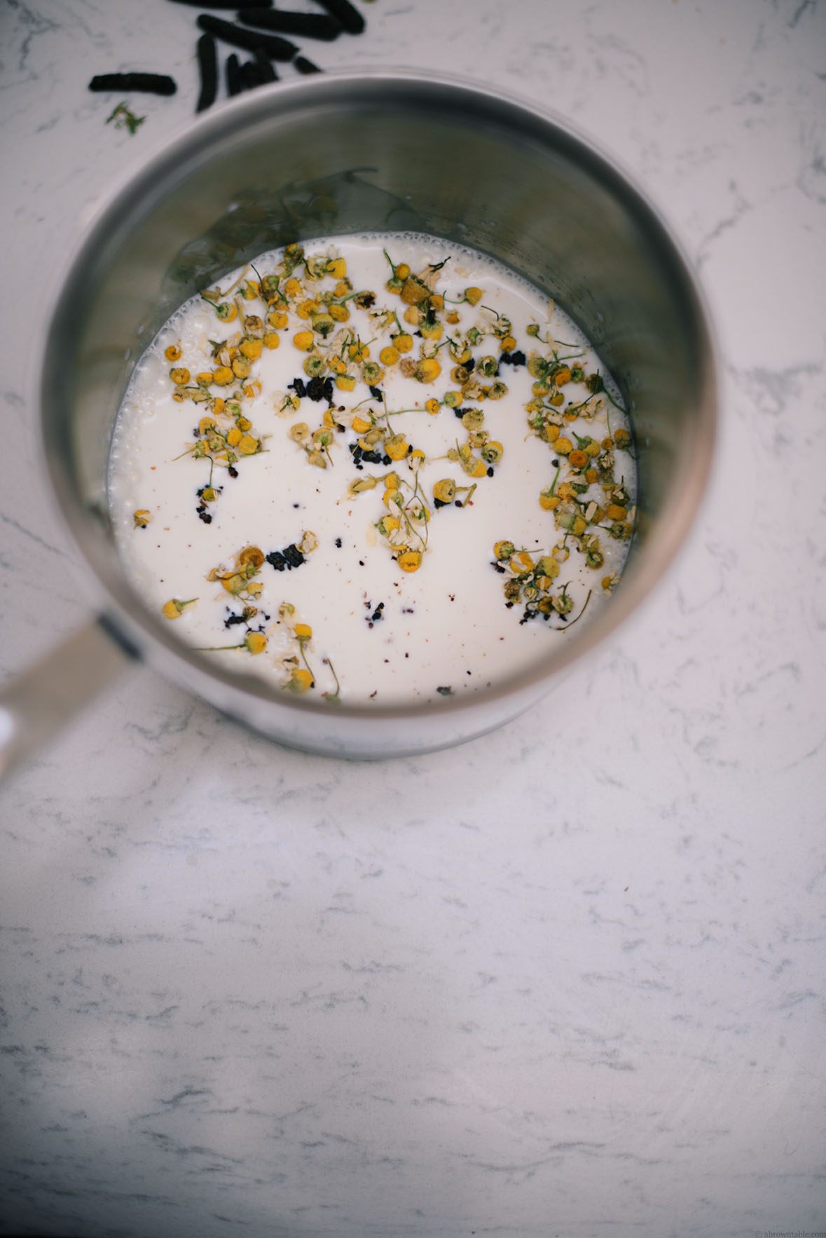 chamomile and long black pepper steamed bread pudding | A Brown Table