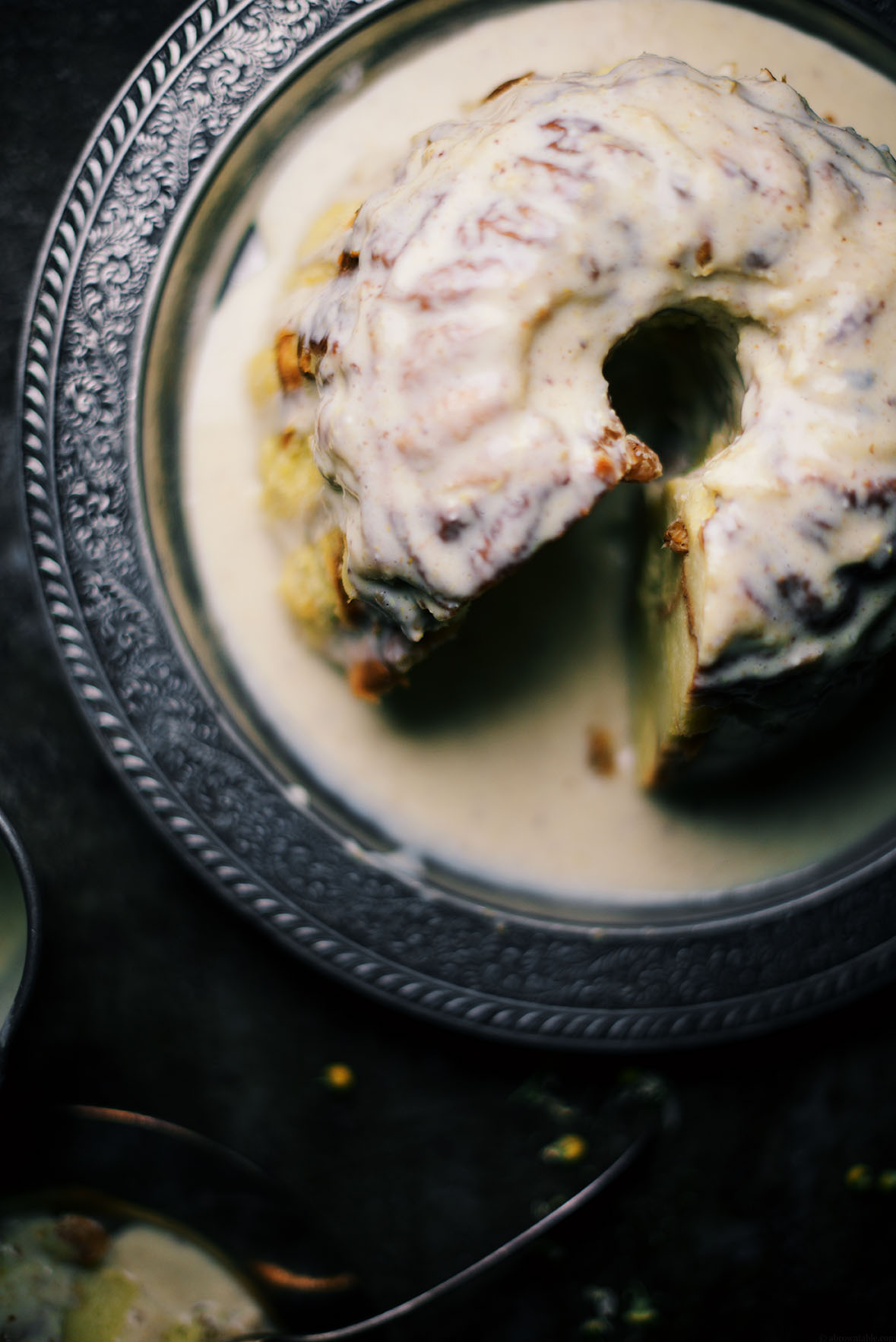 chamomile and long black pepper steamed bread pudding | A Brown Table