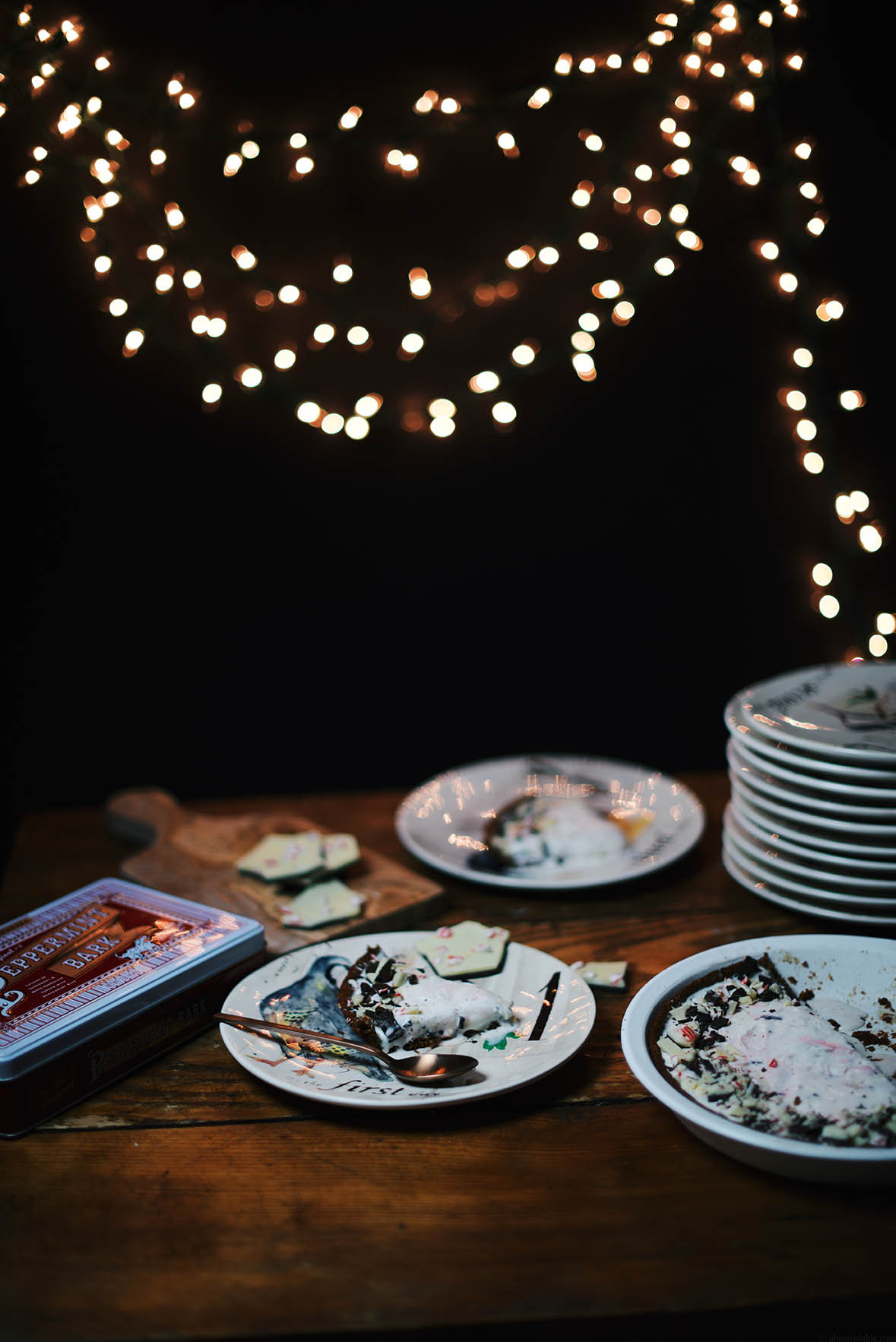 peppermint white chocolate ice cream and gingersnap crust pie | A Brown Table