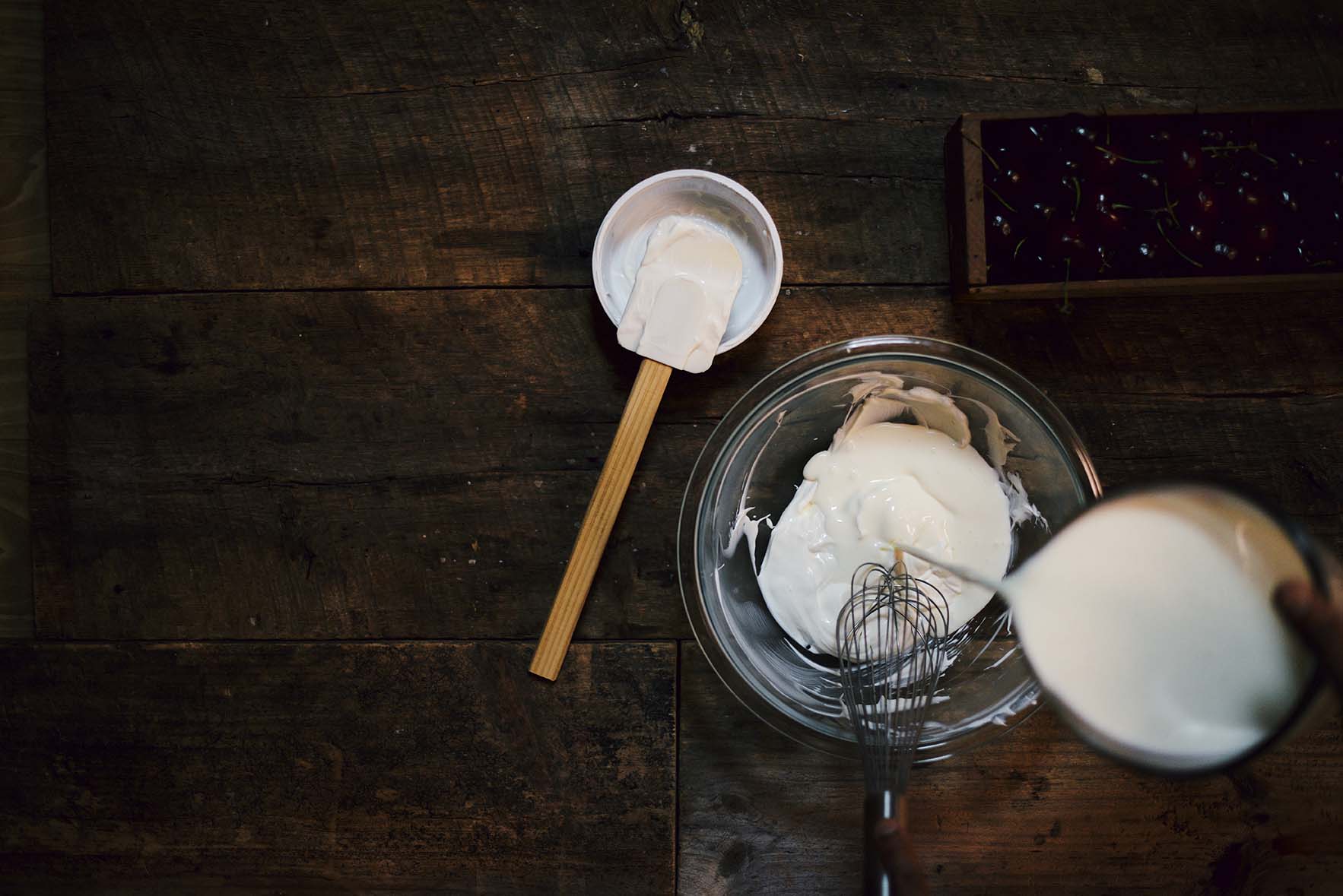 cherry labneh kefir ice cream | A Brown Table