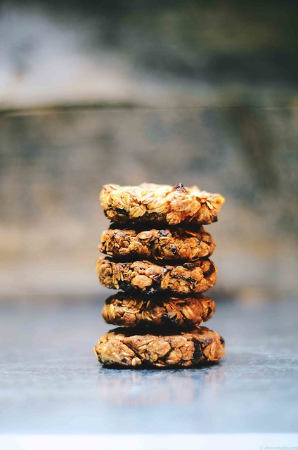 Dried Apricot and Fig Almond Oatmeal Cookies | A Brown Table