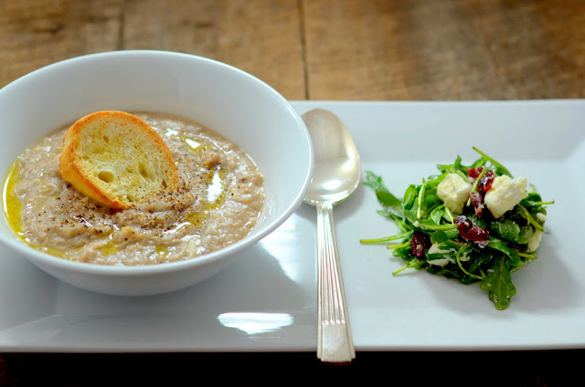 chestnut and crab soup with arugula and feta cheese salad   Nik Sharma Cooks - 67