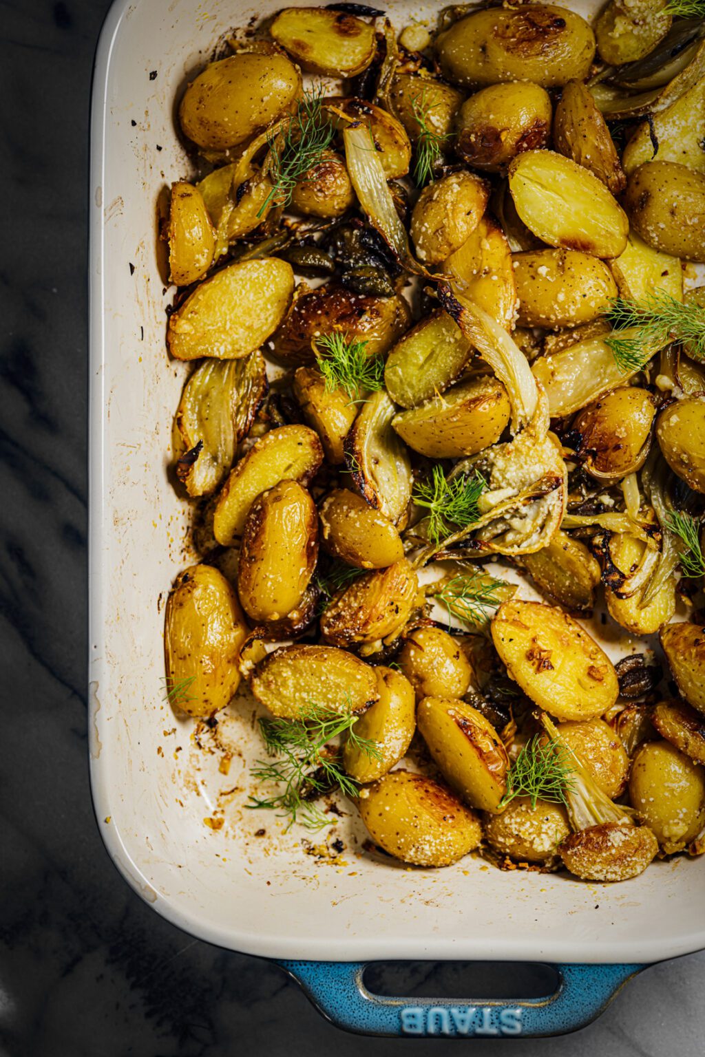 Roast Parmesan Fennel and Potatoes Everyday Flavor Nik Sharma Cooks
