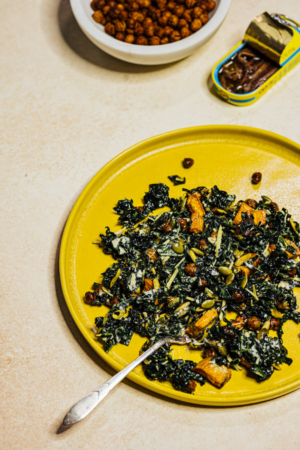 Sweet Potato Kale Caesar Salad Everyday Flavor Nik Sharma Cooks