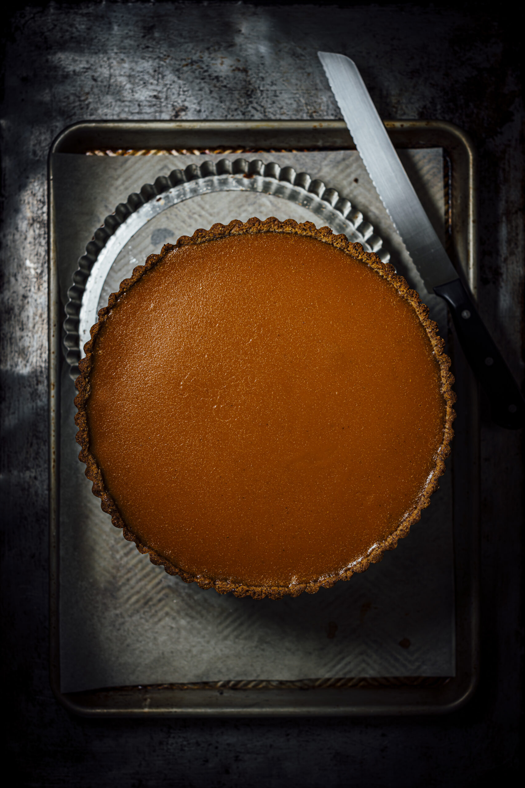 Sweet Potato Honey Beer Pie with a flaky golden crust, rich honeyed filling, and notes of malt and spice — a modern twist on classic sweet potato pie.
